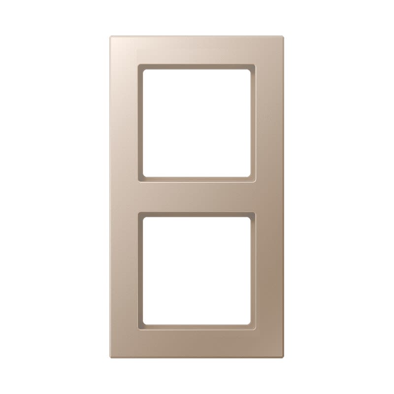 Jung - Cadre de finition 2 postes / Acréation Champagne