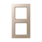 Jung - Cadre de finition 2 postes / Acréation Champagne