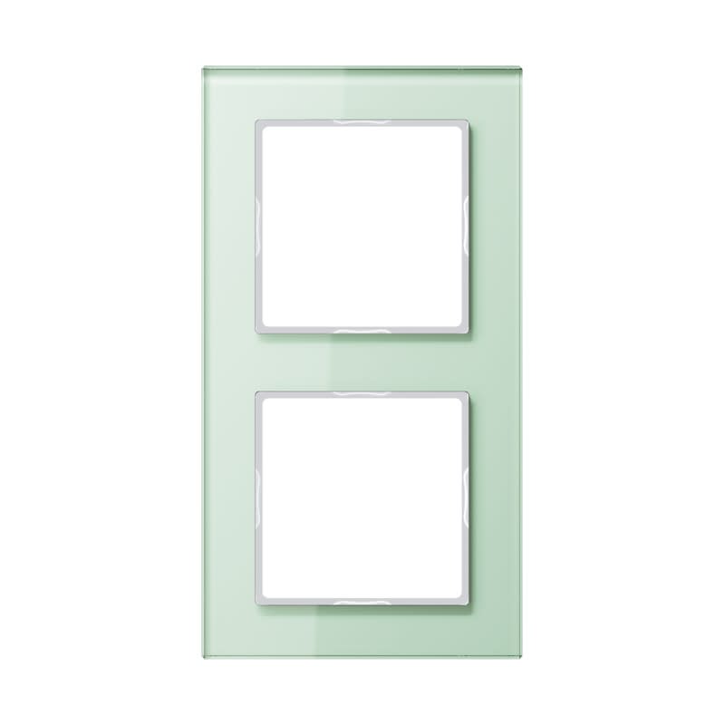 Jung - Cadre 2 postes - Acreation Verre depoli