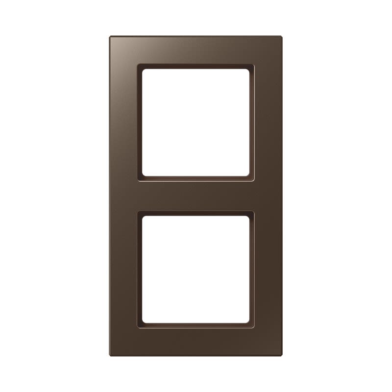 Jung - Cadre de finition 2 postes / Acréation Moka