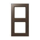 Jung - Cadre de finition 2 postes / Acréation Moka