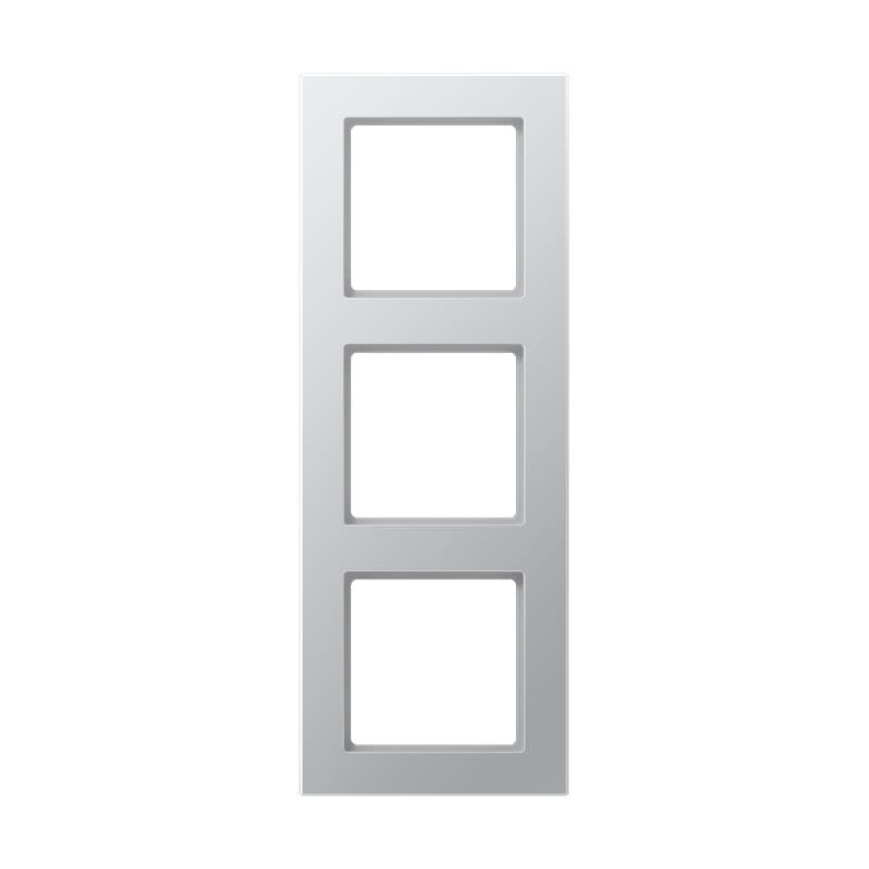 Jung - Cadre de finition 3 postes / Acréation Aluminium