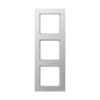 Jung - Cadre de finition 3 postes / Acréation Aluminium