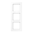 Jung - Cadre de finition 3 postes / Acréation Blanc