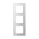 Jung - Cadre de finition 3 postes / Acréation Verre Blanc