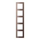 Jung - Cadre de finition 5 postes / Acréation Verre Moka