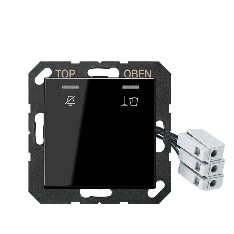 Jung - Enjoliveur Hôtel, poste extérieur 230 V / Série A 500 Noir