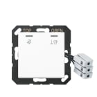 Jung - Enjoliveur Hôtel, poste extérieur 230 V / Série A 500 Blanc