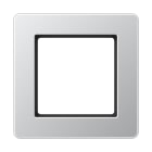 Jung - Cadre de finition 1 poste, A FLOW 500 / Aluminium