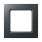 Jung - Cadre de finition 1 poste, A FLOW 500 / Anthracite