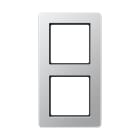 Jung - Cadre de finition 2 postes, A FLOW 500 / Aluminium