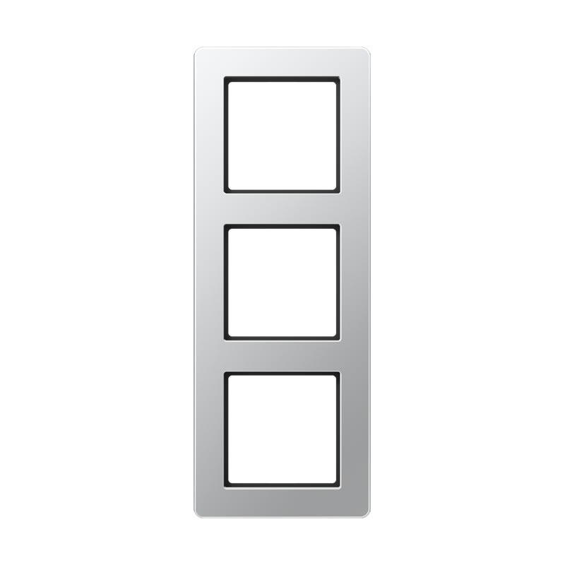 Jung - Cadre de finition 3 postes, A FLOW 500 / Aluminium