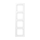 Jung - Cadre de finition 4 postes, A FLOW 500 / Blanc