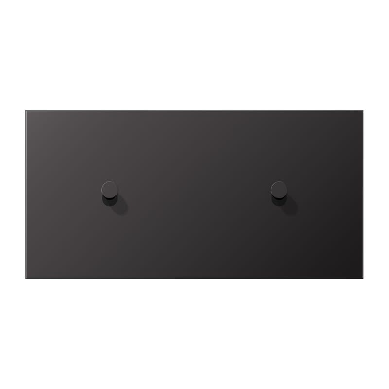 Jung - Enjoliveur 2 mod horiz 1+1 leviers Cône / LS 1912 Can fusil - Dark
