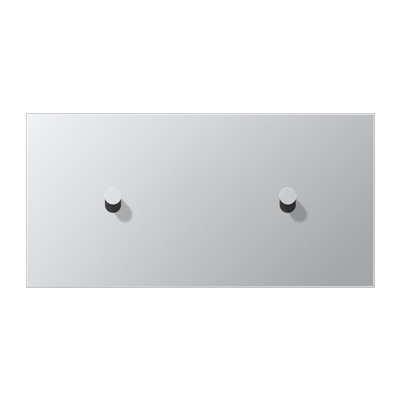 Jung - Enjoliveur 2 mod horiz 1 + 1 leviers Cône / LS 1912 Aluminium