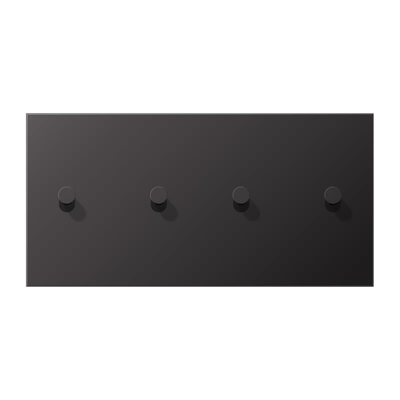 Jung - Enjoliveur 2 mod horiz 2+2 leviers Cône / LS 1912 Can fusil - Dark