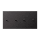 Jung - Enjoliveur 2 mod horiz 2+2 leviers Cône / LS 1912 Can fusil - Dark