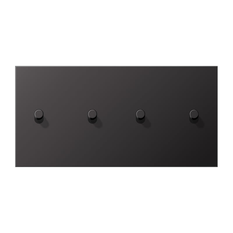 Jung - Enjoliveur 2 mod horiz 2+2 leviers Cylindre / LS 1912 Can fusil - Dark