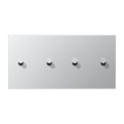 Jung - Enjoliveur 2 mod horiz 2 + 2 leviers Cône / LS 1912 Aluminium