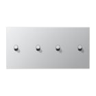 Jung - Enjoliveur 2 mod horiz 2 + 2 leviers Cylindre / LS 1912 Aluminium