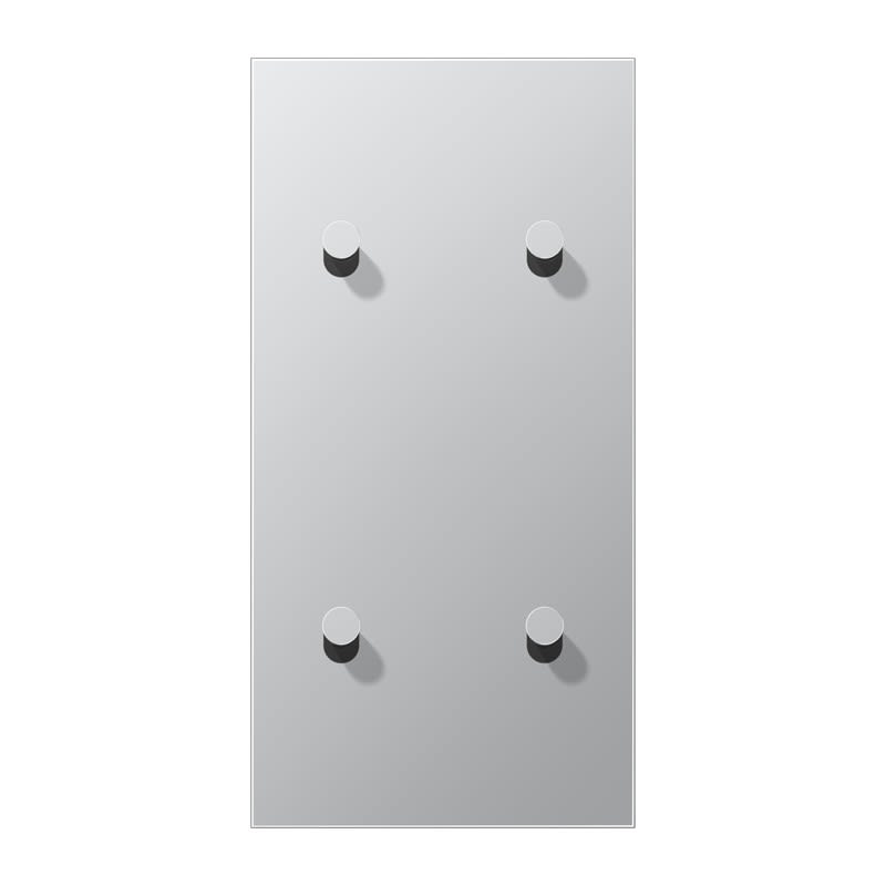 Jung - Enjoliveur 2 mod vertic 2 + 2 leviers Cône / LS 1912 Aluminium
