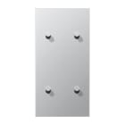 Jung - Enjoliveur 2 mod vertic 2 + 2 leviers Cône / LS 1912 Aluminium