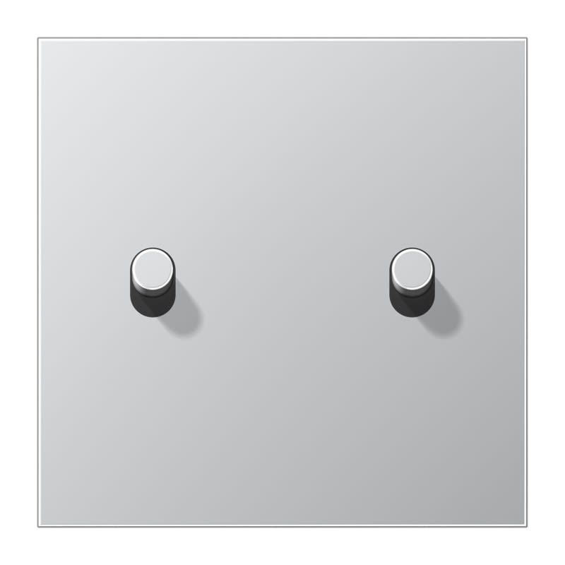 Jung - Enjoliveur simple doigt 2 leviers cylindre / LS 1912 Aluminium