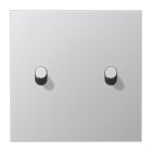 Jung - Enjoliveur simple doigt 2 leviers cylindre / LS 1912 Aluminium