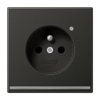 Jung - Prise 2P+T avec signal lumineux LED / LS 990 Anthracite