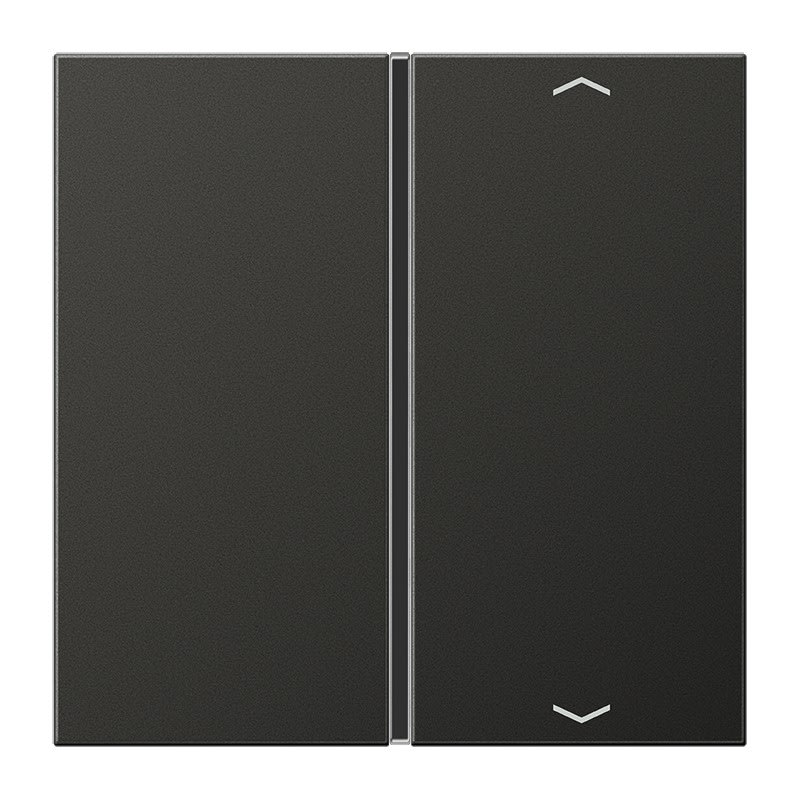 Jung - Touche 1 voie avec flèches F40 / LS 990 Titane Anthracite