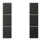 Jung - Kit touche complet 3 voies F50 / LS 990 Titane Anthracite