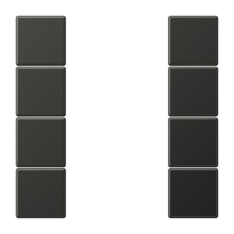 Jung - Kit touche complet 4 voies F50 / LS 990 Titane Anthracite