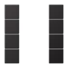 Jung - Kit touche complet 4 voies F50 / LS 990 Dark Canon de Fusil