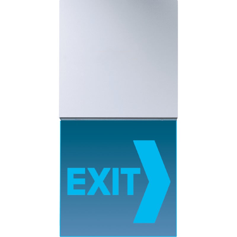 Jung - Signal lumineux LED "Information" bleu / LS 990 Aluminium