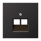 Jung - Enjoliveur pour double prise IAE/UAE / LS 990 Dark Canon de Fusil