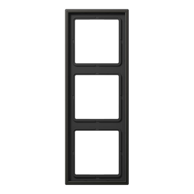 Jung - Cadre de finition 3 postes / LS 990 Titane Anthracite