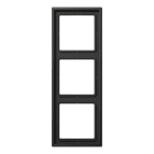 Jung - Cadre de finition 3 postes / LS 990 Titane Anthracite