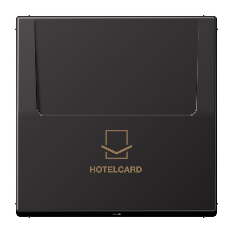 Jung - Enjoliveur interrupteur Hotelcard / LS 990 Dark Canon de Fusil