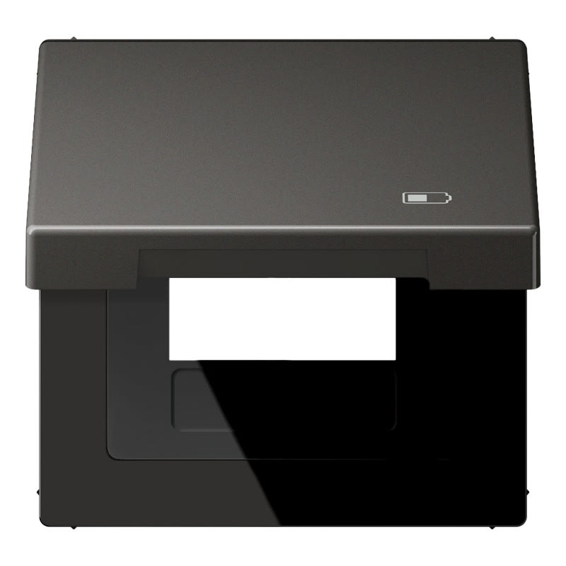 Jung - Enjoliveur couvercle symbole USB / LS 990 Titane Anthracite