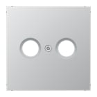 Jung - Enjoliveur pour prise TV-FM / LS 990 Aluminium