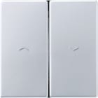 Jung - Enjo avec symb en relief pour IN/BP Vr-store / LS 990 Aluminium