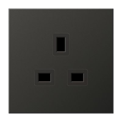 Jung - Prise de courant British Standard / LS 990 Titane Anthracite