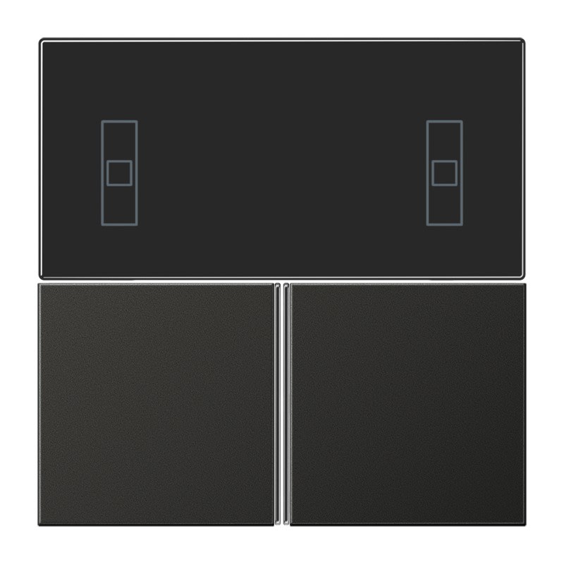 Jung - Kit touche pour régulateur KNX 4093KRMTSD / LS 990 Titane Anthracite