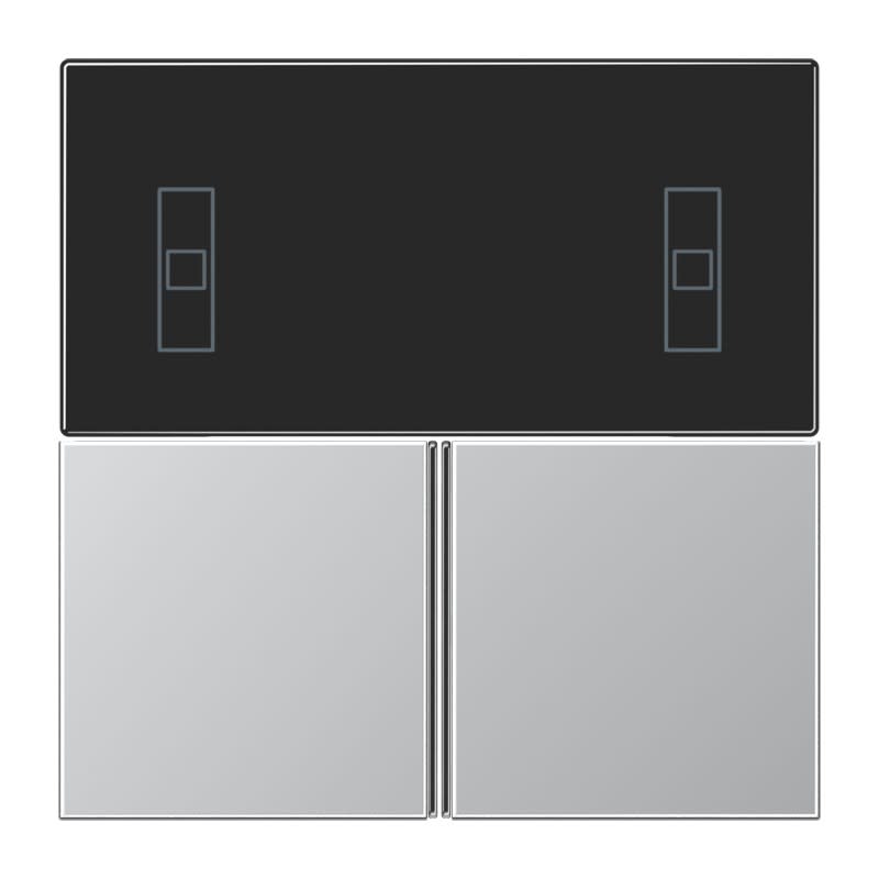 Jung - Kit touche pour régulateur KNX 4093KRMTSD / LS 990 Aluminium