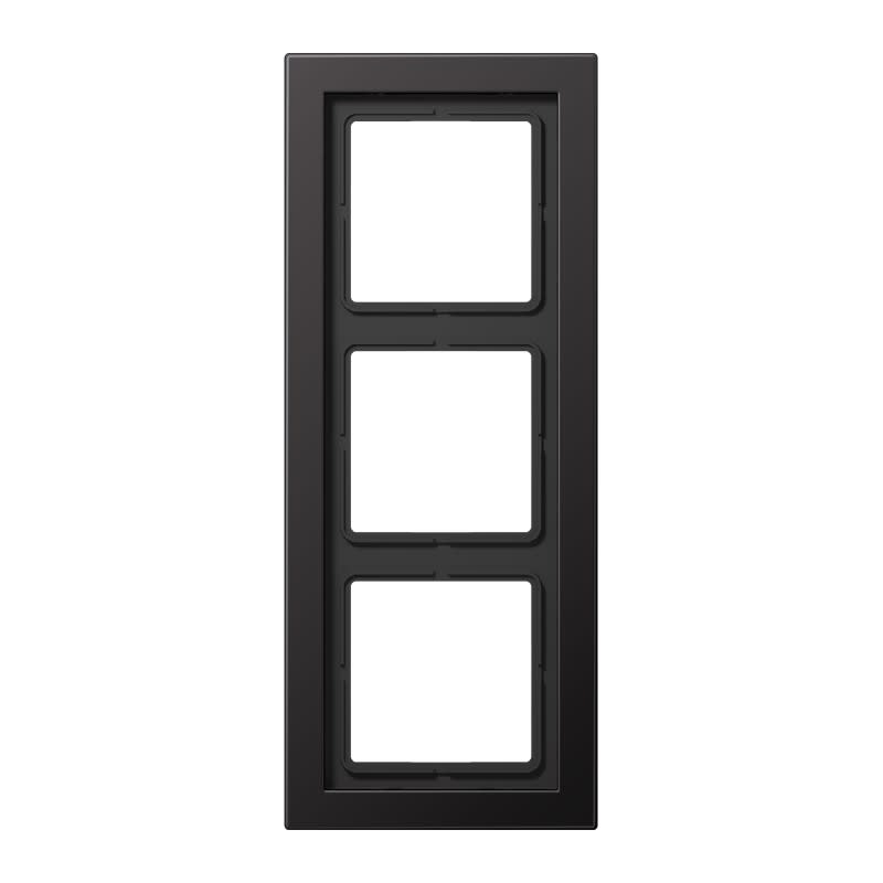 Jung - Cadre de finition 3 postes / LS Design Dark Canon de Fusil