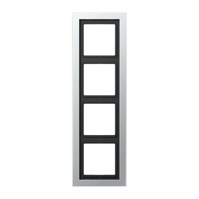 Jung - Cadre de finition 4 postes / LS Design Aluminium laqué