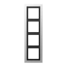 Jung - Cadre de finition 4 postes / LS Design Aluminium laqué