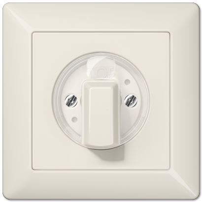 Jung - Enjoliveur pour interrupteur rotatif / AS 500 Ivoire