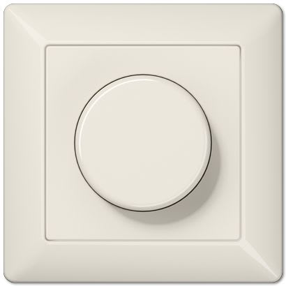 Jung - Variateur rotatif standard LED 20 - 200 VA / W AS 500 Ivoire