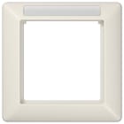 Jung - Cadre de finition 1 poste avec PE / Série AS 500 BF Ivoire